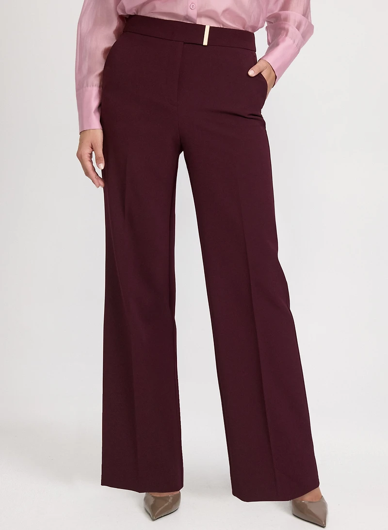 Pantalon Olivia large à barre métallique