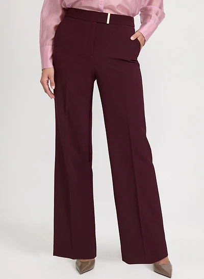 Pantalon Olivia large à barre métallique