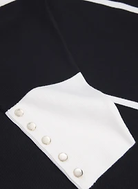 Pull côtelé à rayures