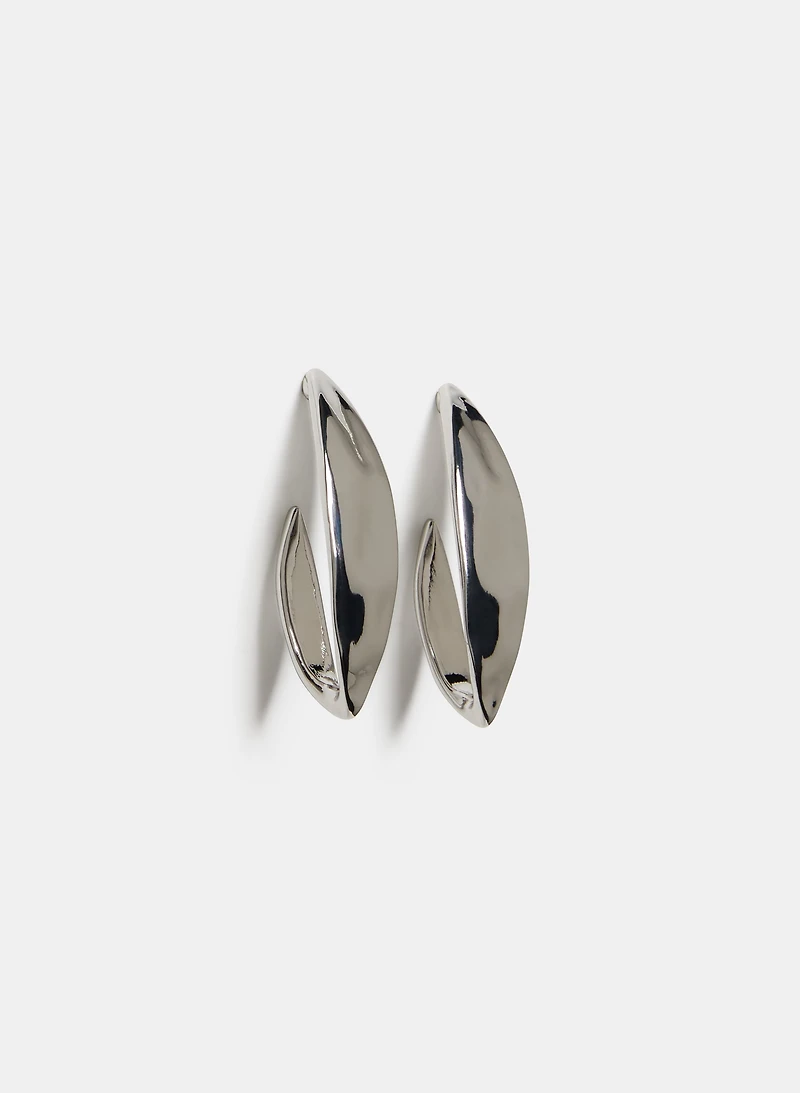 Hammered Hoop Earrings