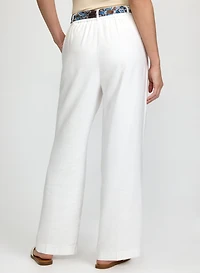 Pantalon Olivia à ceinture imprimée