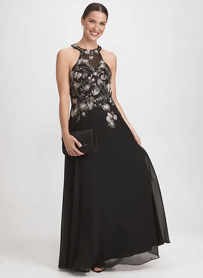 Robe Cléopâtre à broderies et paillettes
