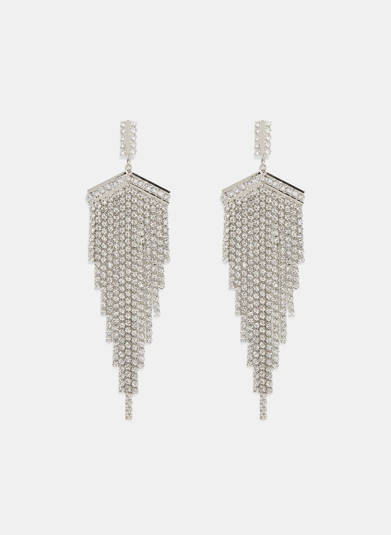 Triangular Chandelier Earrings