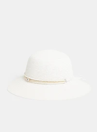 Straw Cloche Hat