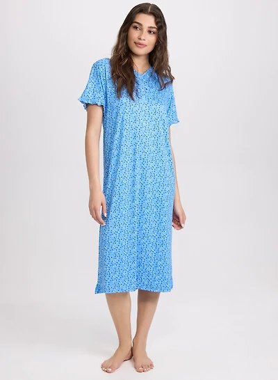 Robe de nuit à pois