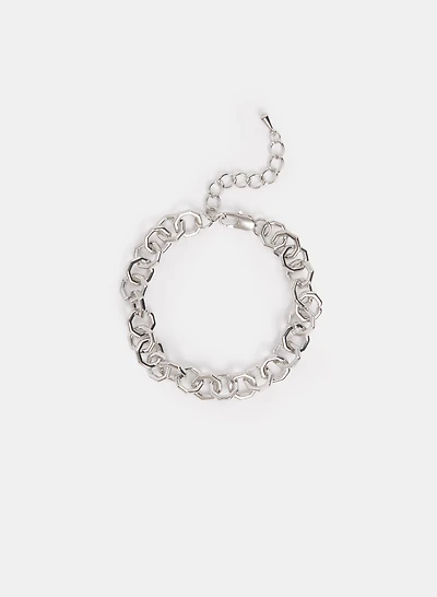 Bracelet à maillons octogonaux