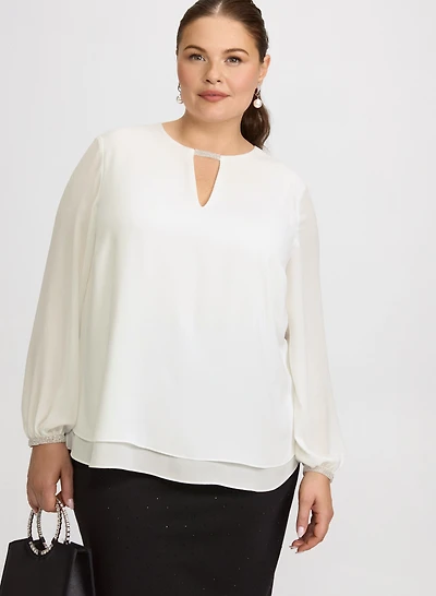 Blouse ornée de pierres
