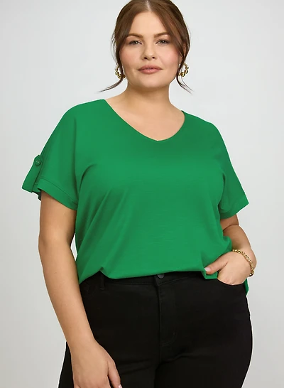 T-shirt à encolure en V