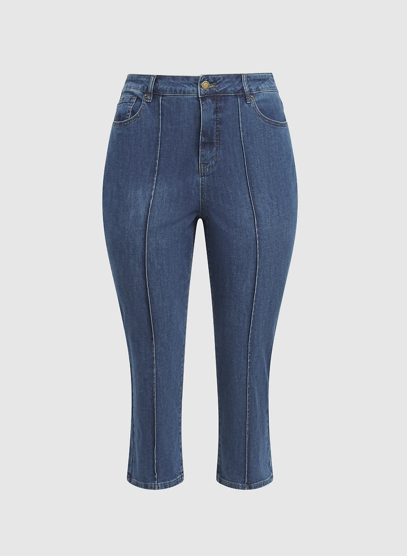 Melanie Lyne - Pinched Seam Denim Capris