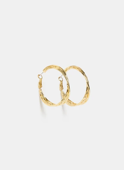 Twisted Hoop Earrings