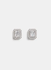 Square Cubic Zirconia Earrings