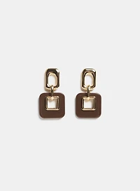 Cut-Out Resin Earrings