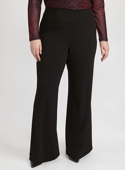 Pantalon à enfiler jambe large