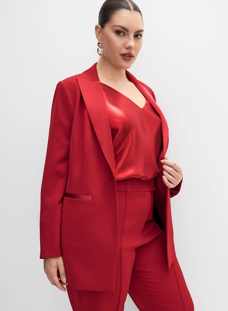 Melanie Lyne - Satin Lapel Blazer