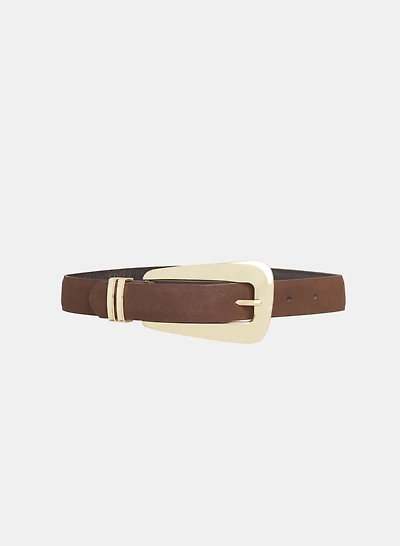 Faux-Suede Belt