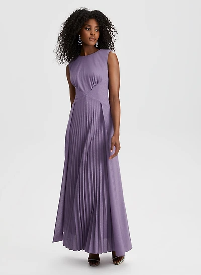 Sleeveless Pleated Dress