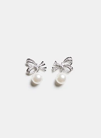 Boucles d'oreilles à boucle et perle