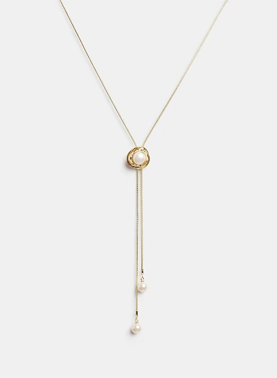 Y-Shape Pearl Necklace