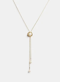 Y-Shape Pearl Necklace
