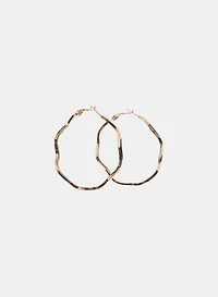 Boucles d'oreilles en anneaux ondulés