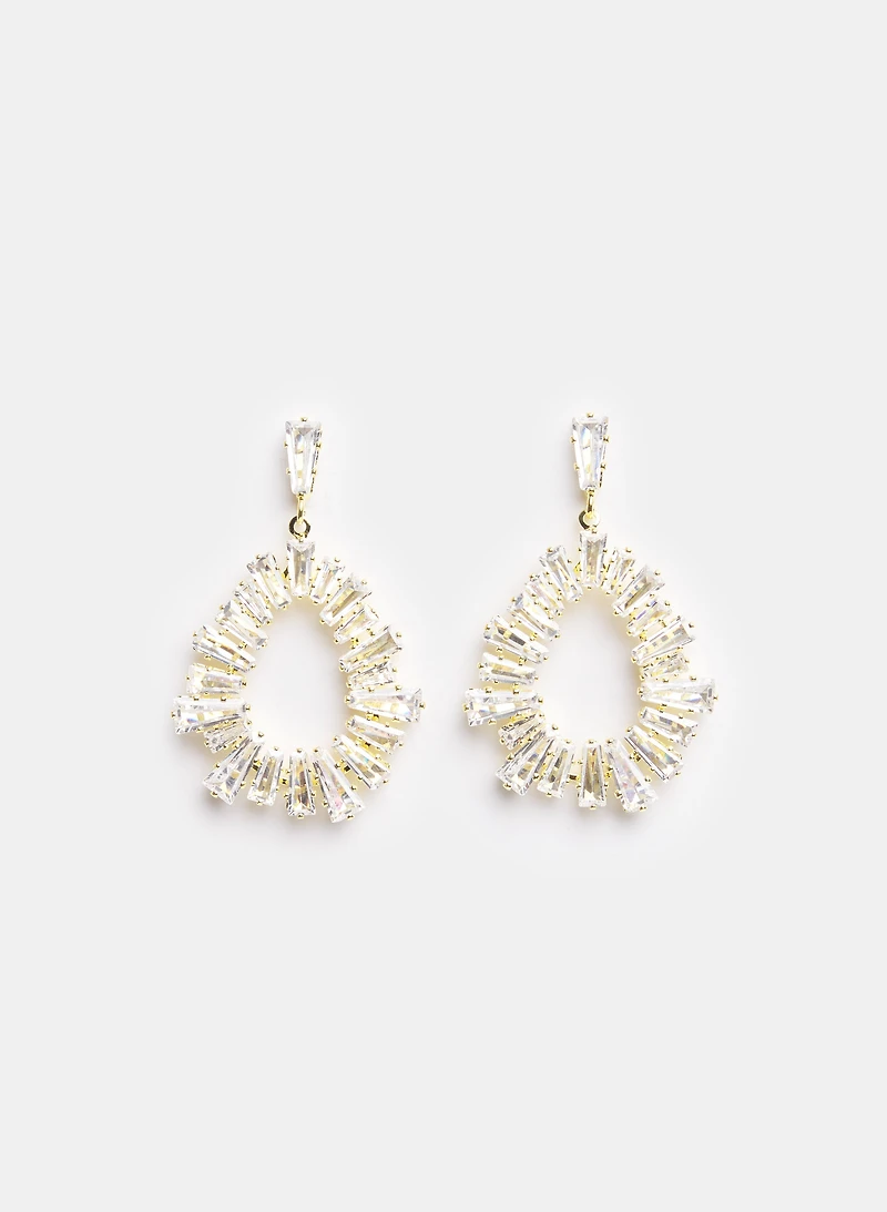 Open Baguette Earrings