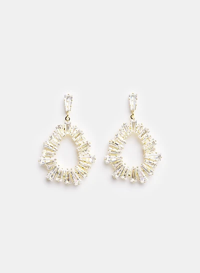 Open Baguette Earrings