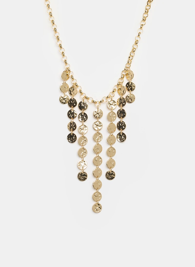 Collier à médaillons martelés