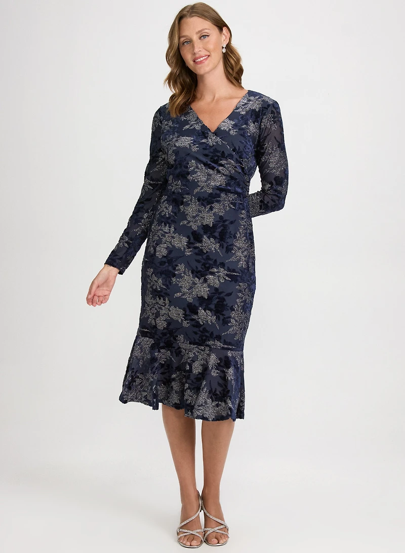 Floral Velvet Dress
