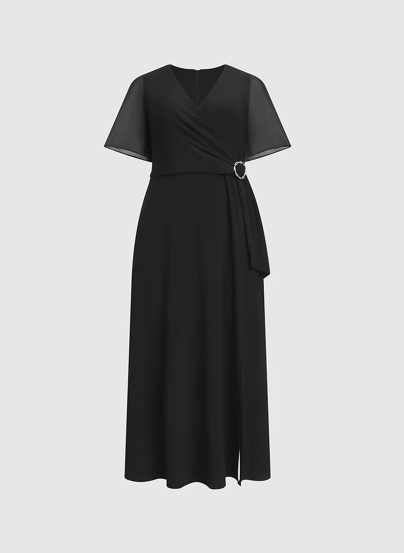 Jersey Slit Dress