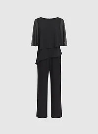 Tiered Overlay Jumpsuit