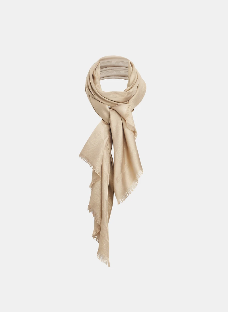 Houndstooth Print Scarf