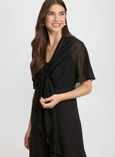 Sheer Chiffon Shawl