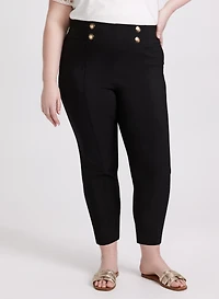 Pantalon Sofia à jambe étroite – court