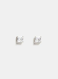 Boucles d'oreilles à zircon cubique carré