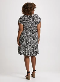 V-Neck Floral Dress