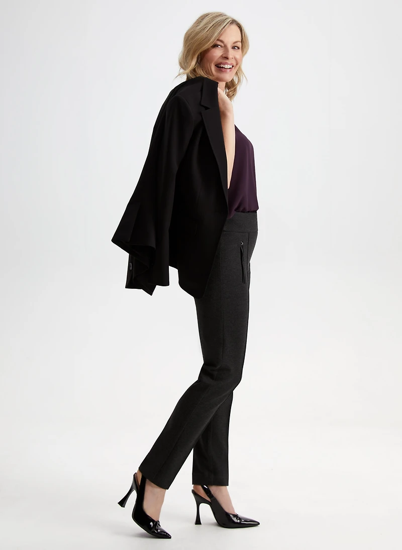 Sofia Pull-On Slim Leg Pants