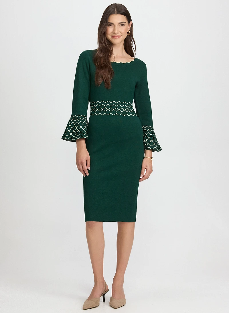 Scalloped Detail Dress