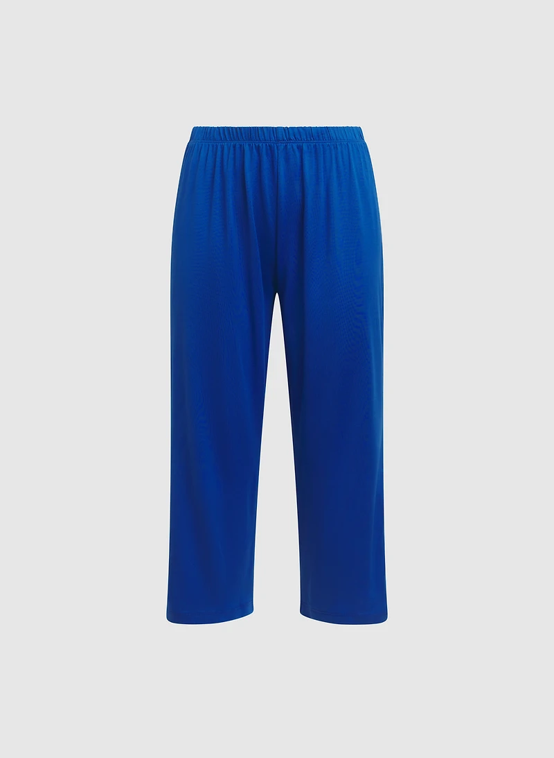 Jersey Top & Capri Pyjama Set