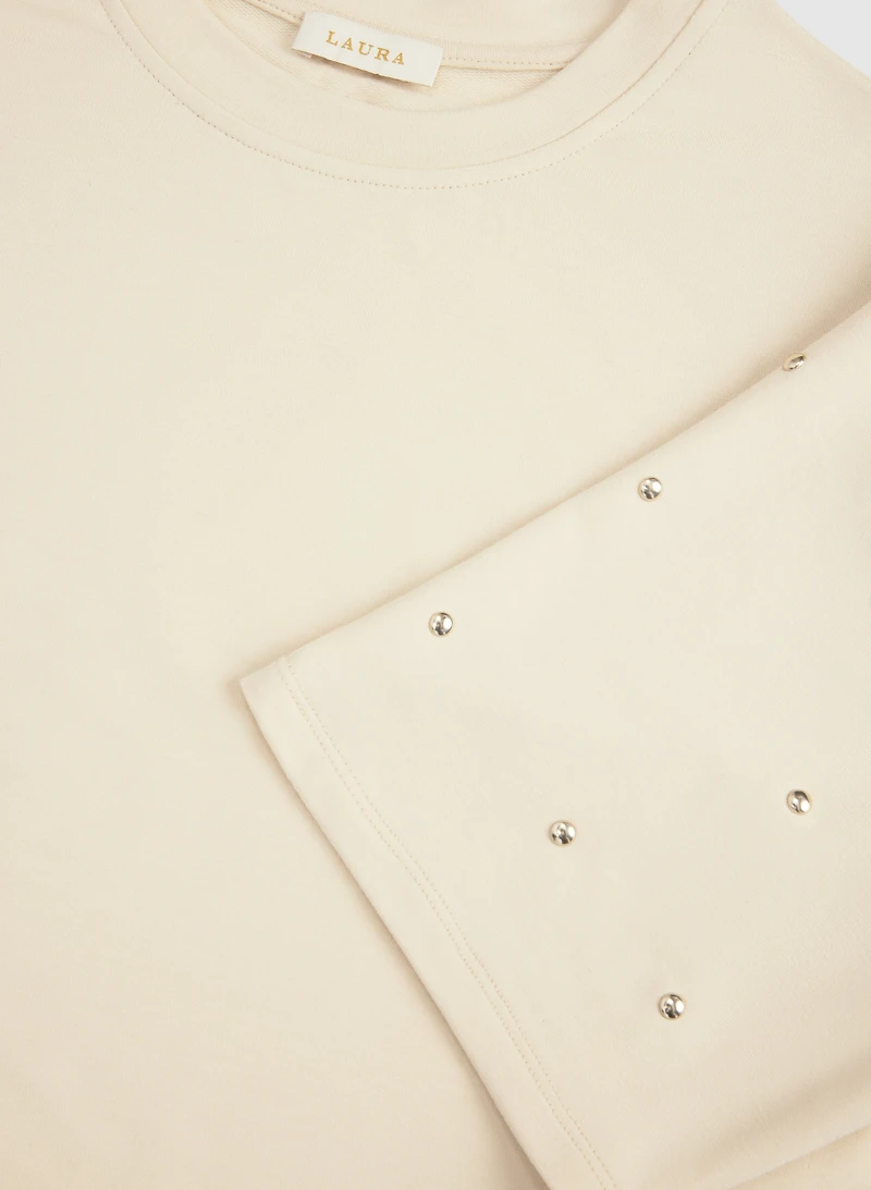 T-shirt à détails cloutés
