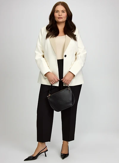 Colour Block Blazer & Ekka Slim-Leg Pants
