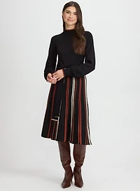 Striped Illusion Sweater Dress