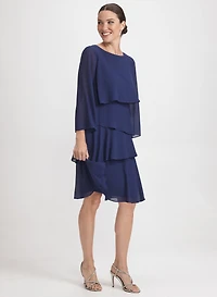 Tiered Chiffon Dress