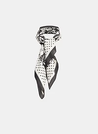 Rose & Dot Print Neckie Scarf