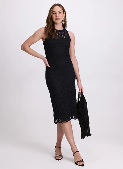 Crochet Trim Dress