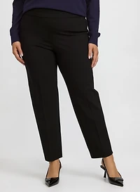 Sofia Metallic Stitch Straight-Leg Pants