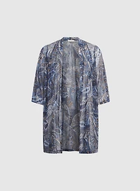 Paisley Open Front Tunic