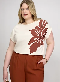 T-shirt à imprimé floral