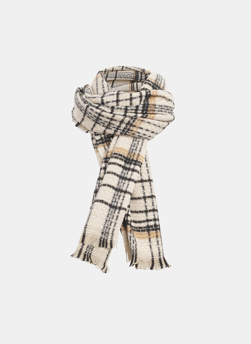 Plaid Print Scarf