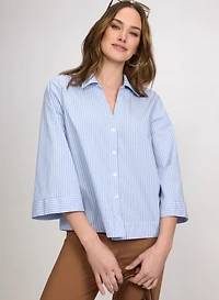 Chemisier boutonné à rayures