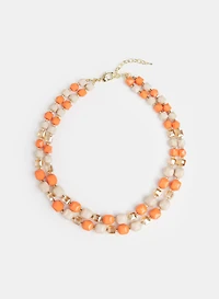 Layered Mixed Bead Necklace